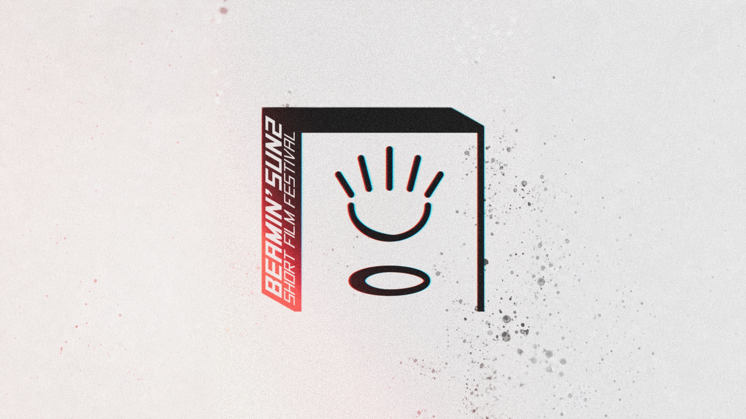 Beamin’ Suns Short Film Festival artwork with a smiling face and dimensional frame